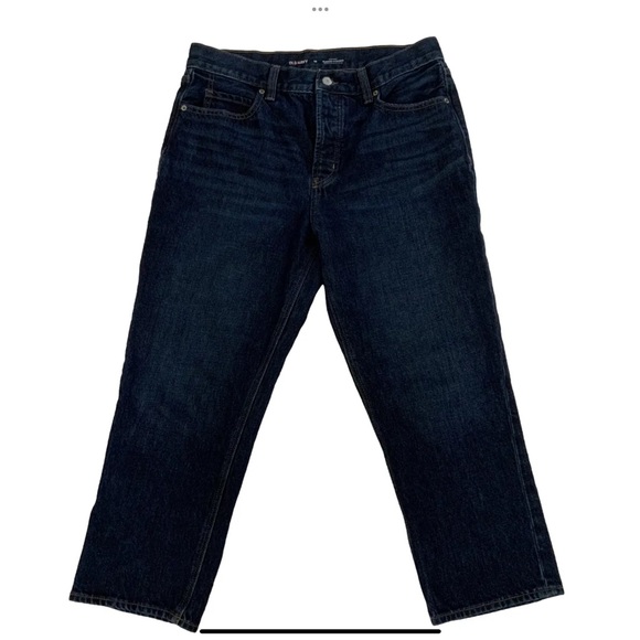 Old Navy Denim - Old Navy Jeans High Rise Slouchy Straight Secret Slim Pockets Size 10 Button Fly